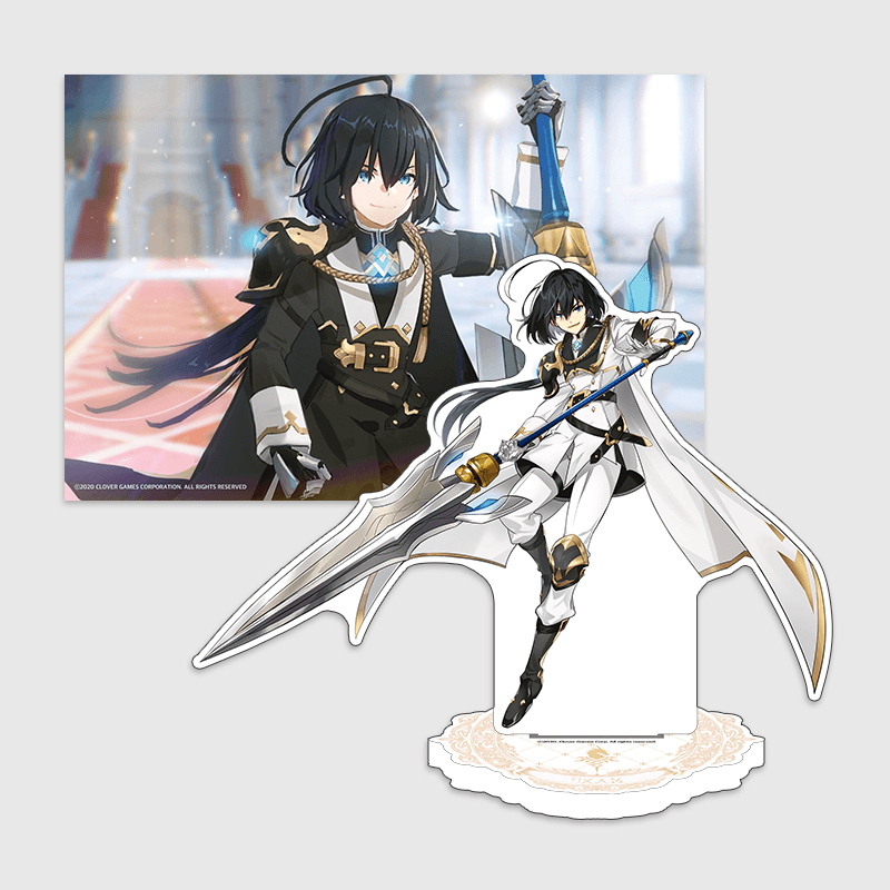 (콜라보) [로드 오브 히어로즈 4주년] 아발론 기사단 아크릴 스탠드&포토카드 세트 3 프람