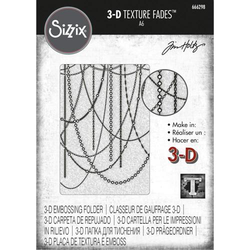 Tim Holtz 3D Texture Fades Embossing Folder - Sparkle