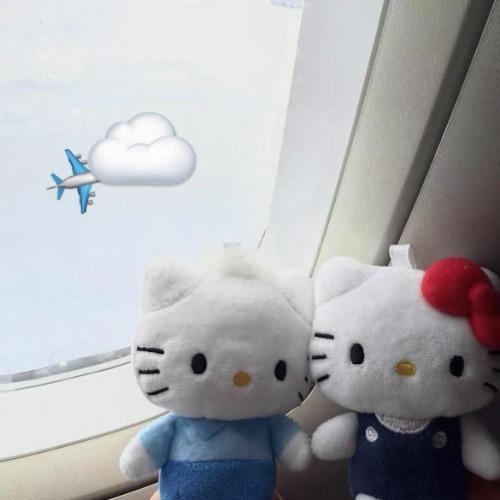 헬로키티 & 다니엘 하트링 커플 키링