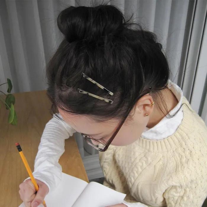 [2 pack] Lit Bobby Hair pin (Leopard)