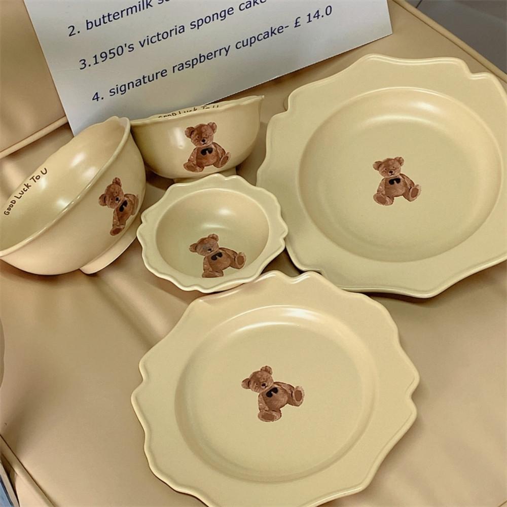 빈티지 베어 5종 그릇 곰돌이 도자기그릇 귀여운 식기세트