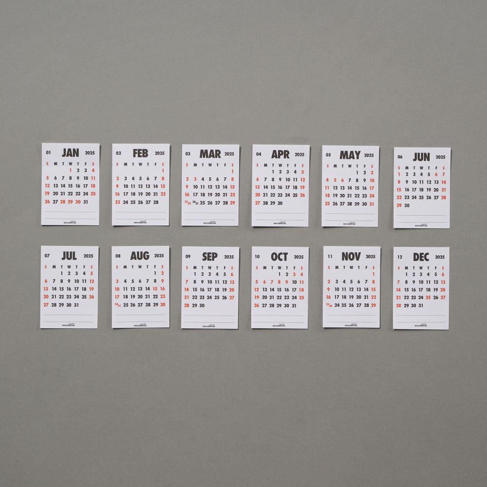 스티커 캘린더 2025