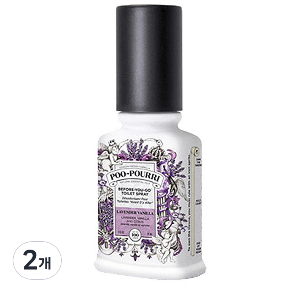 푸푸리 화장실탈취제 라벤더 바닐라 2oz, 59ml, 2개 - 화장실용방향제 | 쿠팡