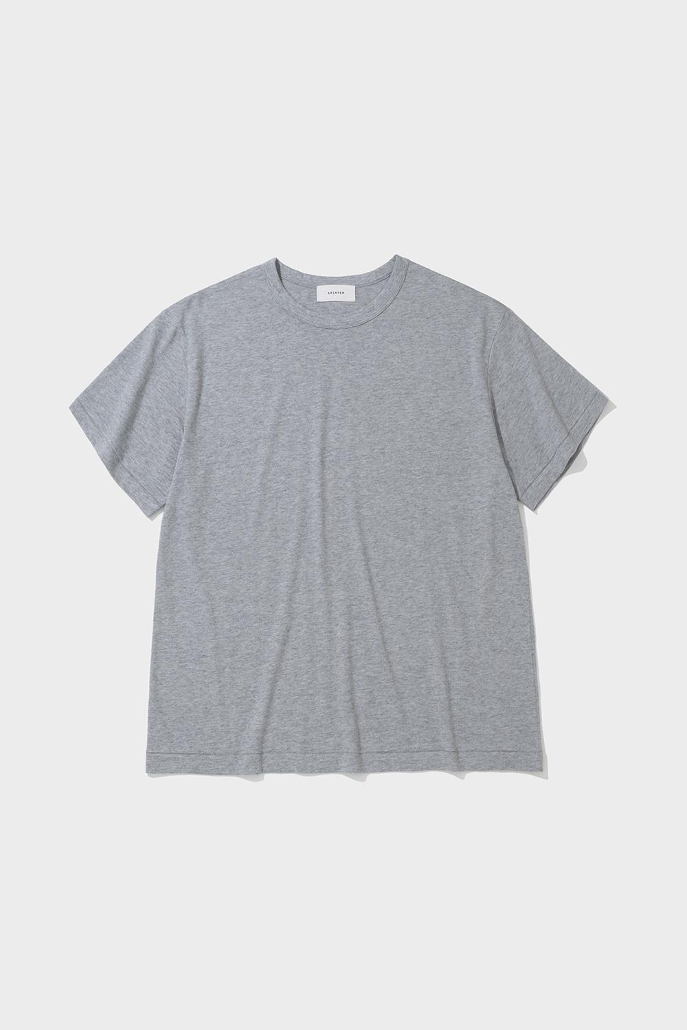 WOOL BLENDED COTTON T-SHIRT (M/GREY)