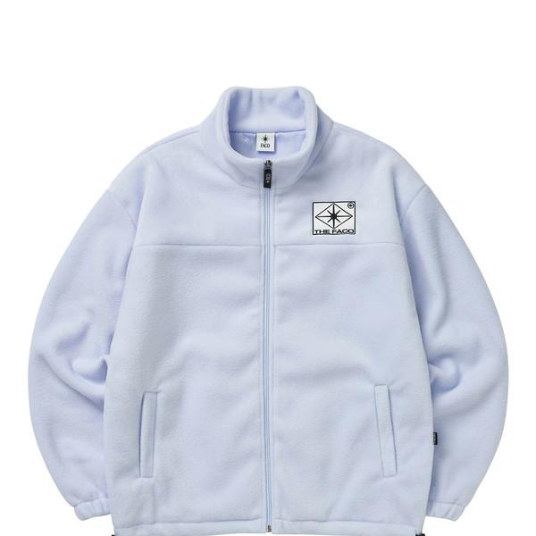LOZENGE LOGO FLEECE ZIPUP POWDER BLUE