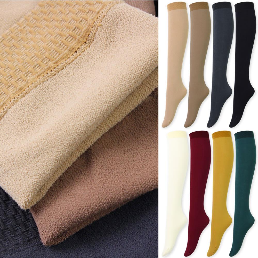 국산 테리기모 니삭스 겨울 반스타킹 롱 종아리 방한 두꺼운 양말