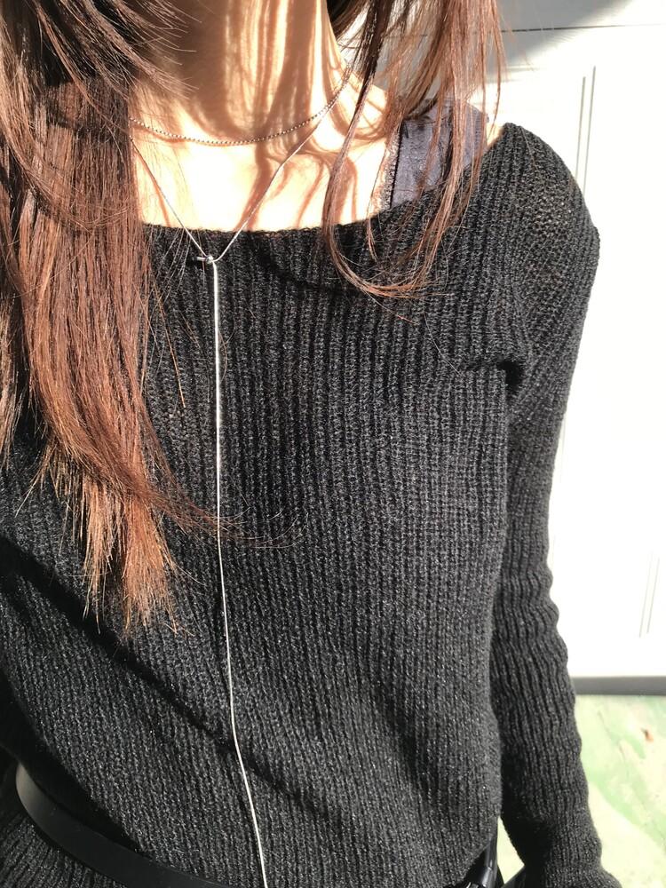 튜프티 drop ball necklace