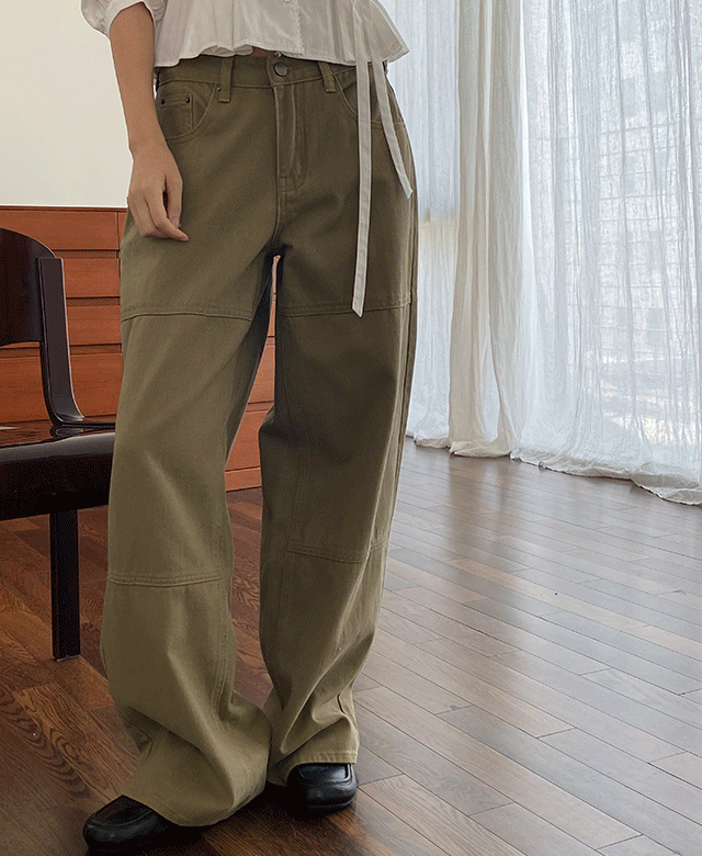 킨다베이지 로터스 베이지 라인 워크 팬츠