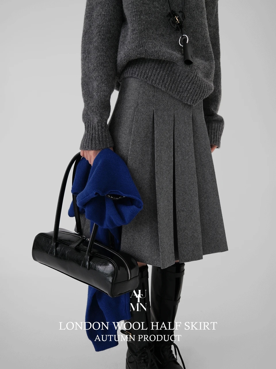 [made]런던울하프스커트 (울60)