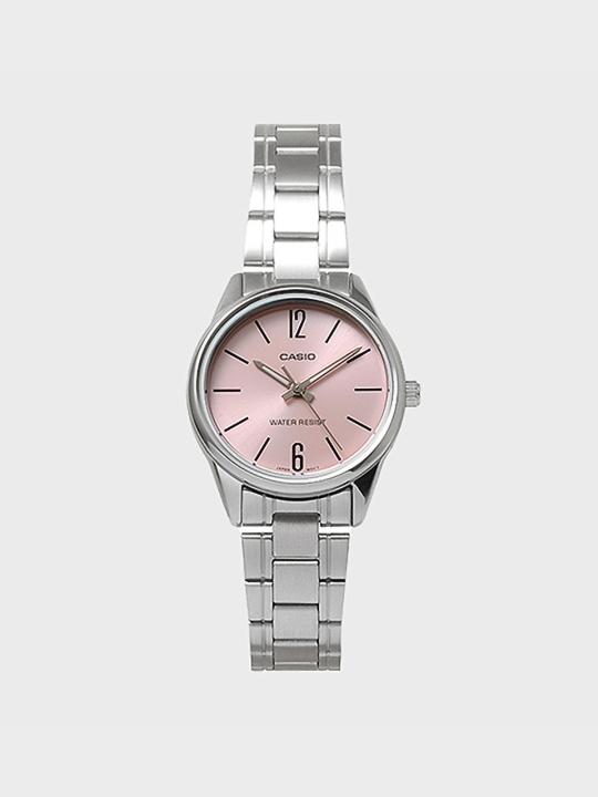CASIO 카시오 LTP-V005D-4B 여성 메탈밴드 손목시계