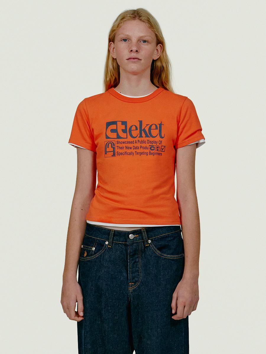 Plan Women Tee Orange
