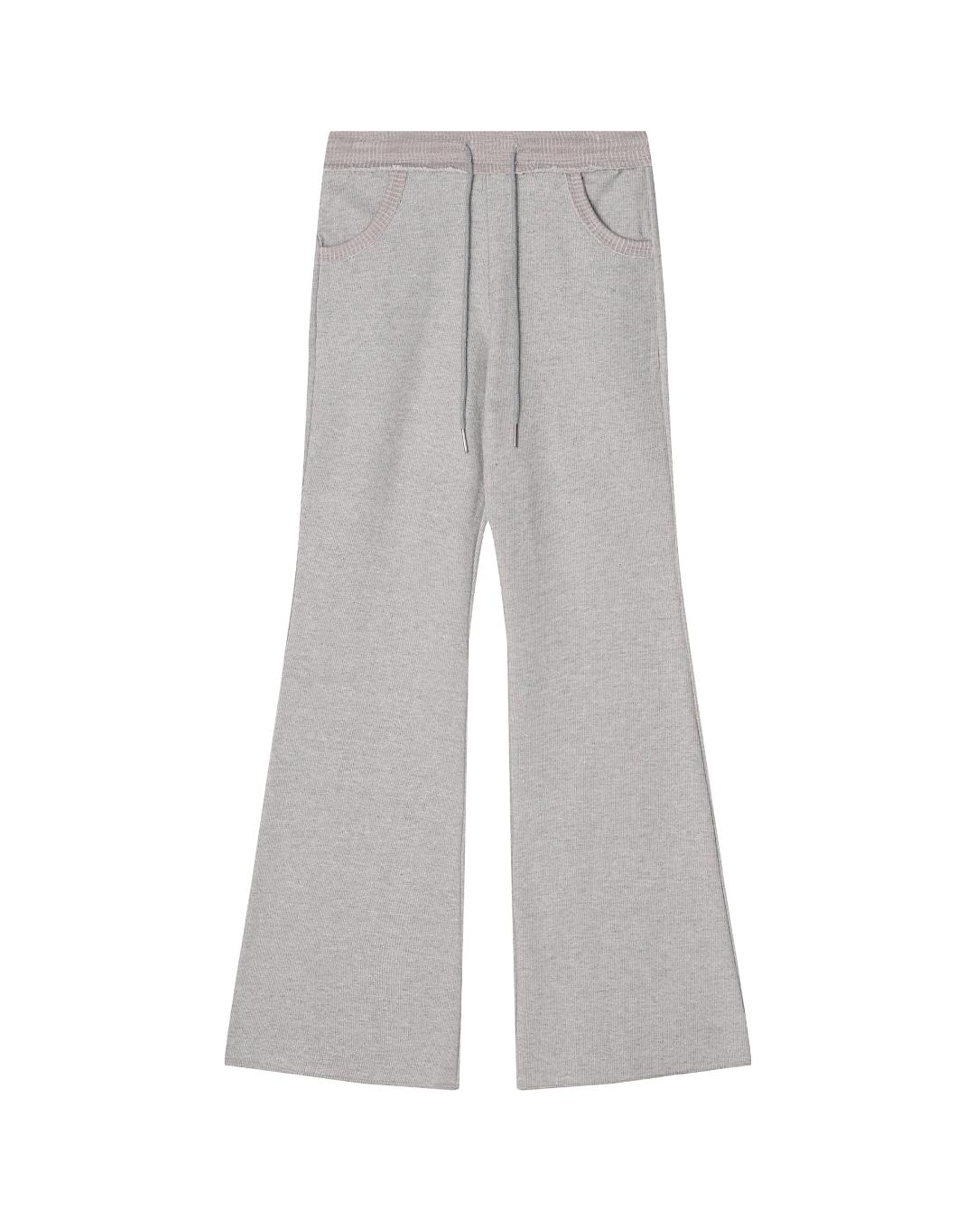 GLEAM BOOTCUT LOUNGE PANTS_MELANGE GRAY