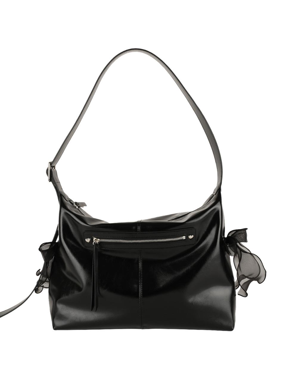 Pillow ribbon bag_black