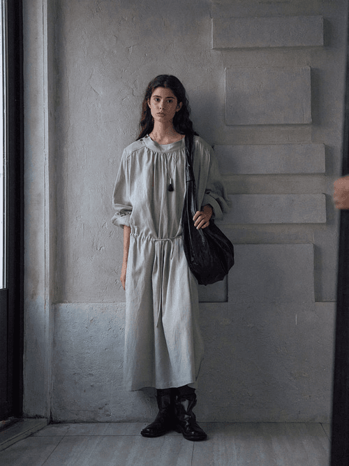 Indias 보트넥 스트링 원피스