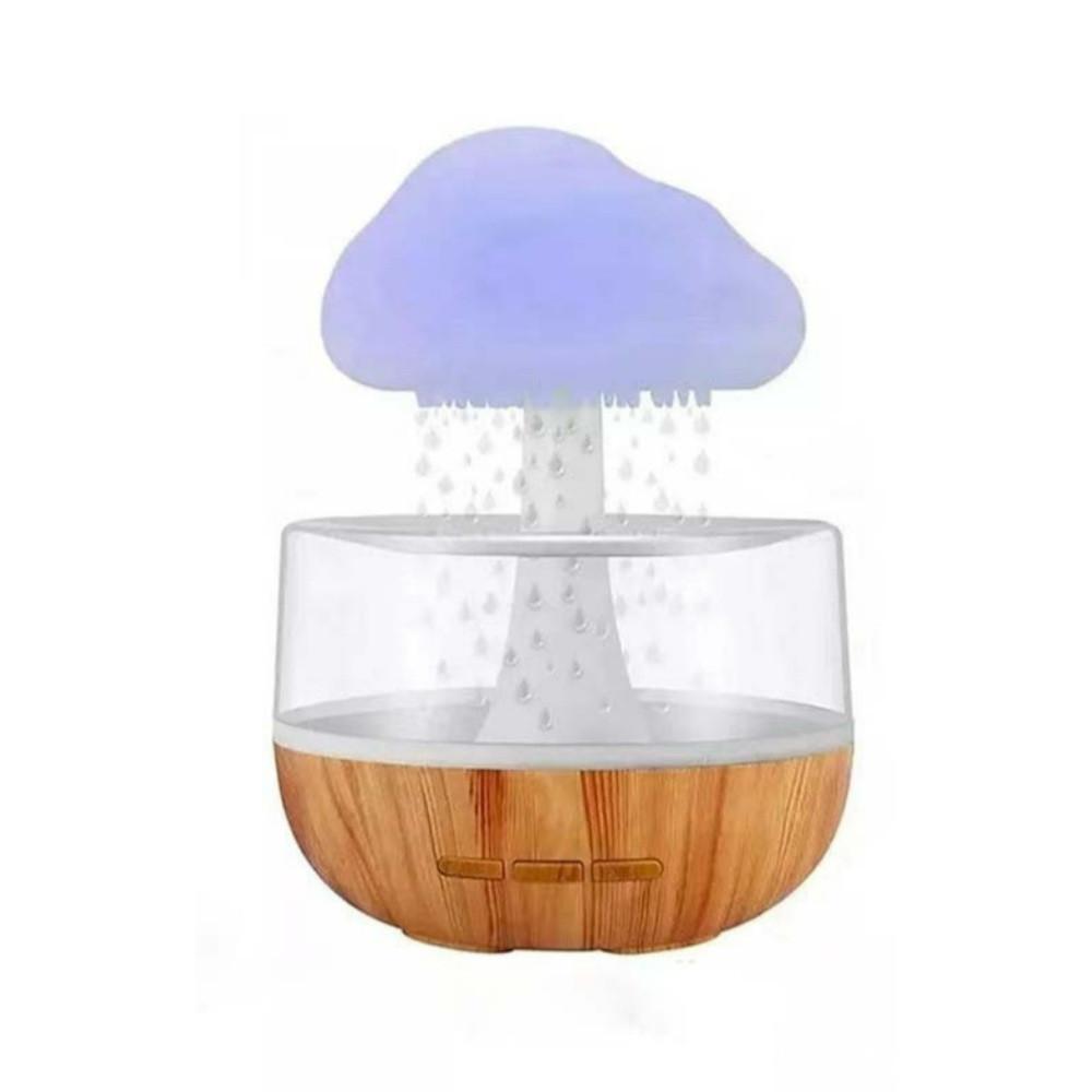 빗소리 가습기 무드등 물멍 빗방울 비오는 버섯 구름 가습기 c타입