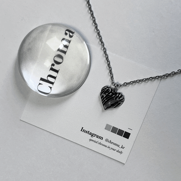 빈티지 엔틱 y2k 하트 써지컬 롱 체인 드롭 목걸이