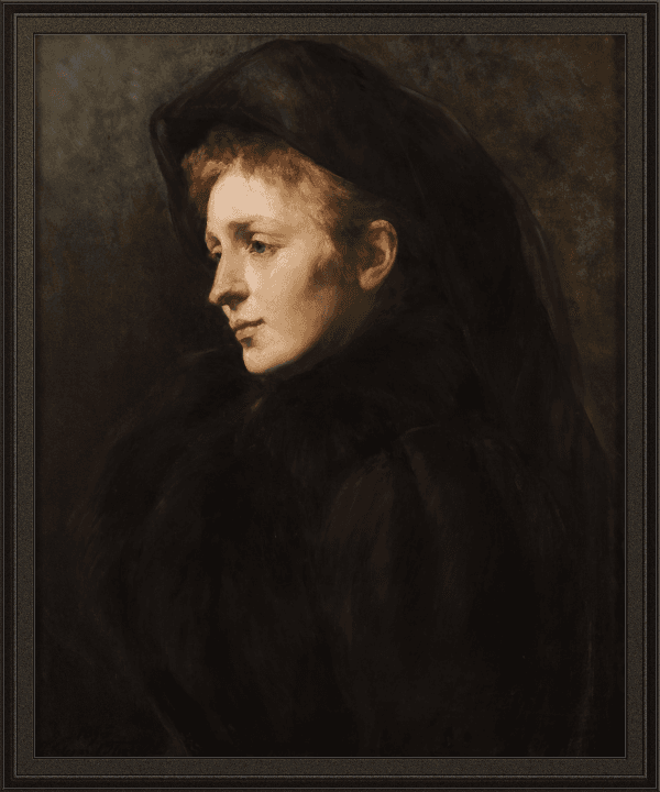 Lady in Mourning by Hildegard Thorell