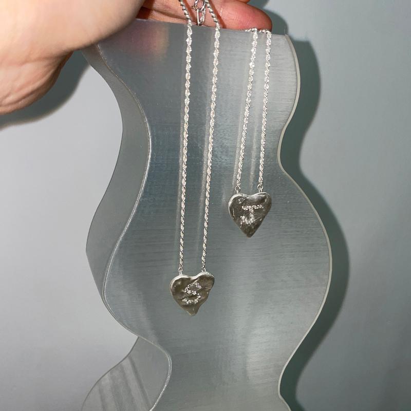 vintage heart necklace (이니셜 목걸이)