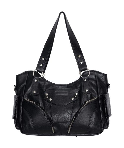 이우가마카라스(IUGAMAKARAS)  Studded Leather Shoulder Bag (Black) - 사이즈 & 후기 | 무신사
