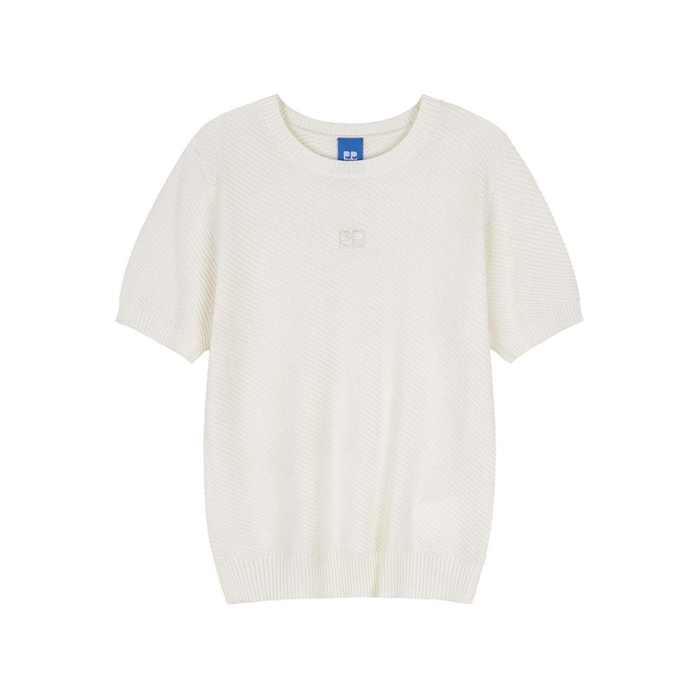 (러브캐처 인 서울 정다나PICK)프라이 우먼즈 베이직 로고 하프 니트(CREAM)