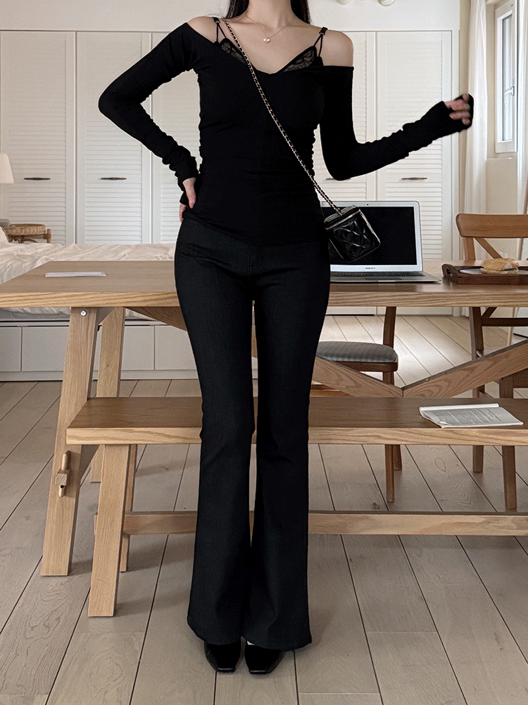 (물빠짐방지) 라이크라사 생지 부츠컷