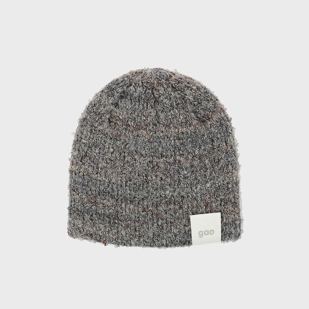 투톤 부클 비니 그레이