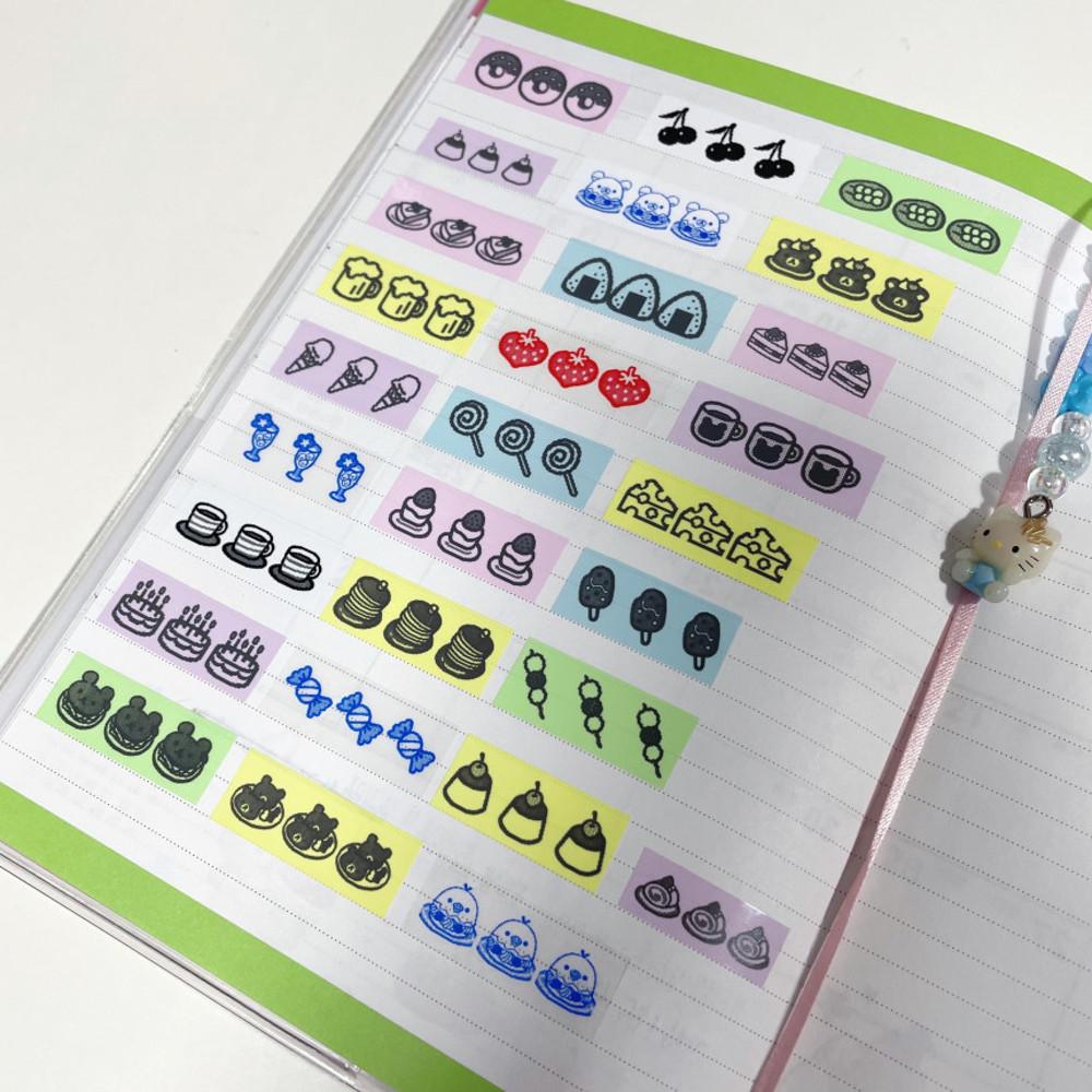 [렛채스튜디오] 디저트 라벨지 스티커(28장)