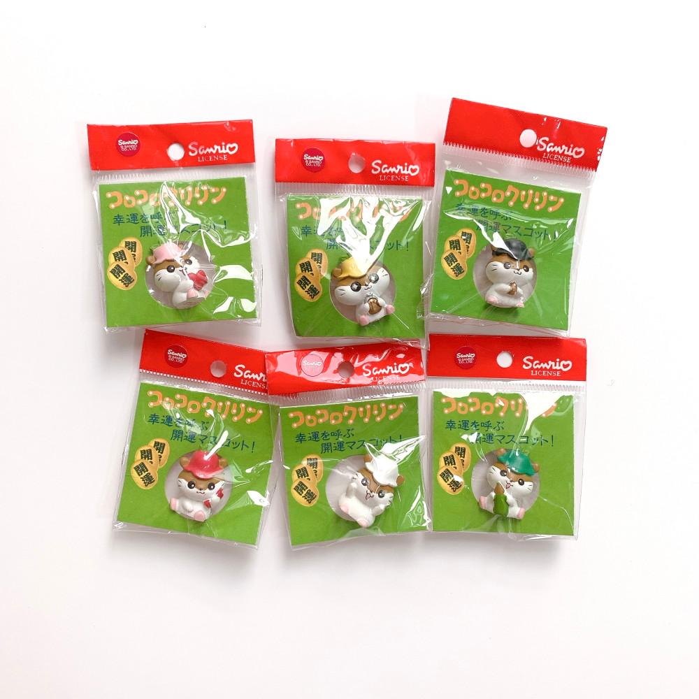 (2차입고) 산리오 고전 코로코로쿠리링 행운을 부르는 개운 마스코트 피규어 6종