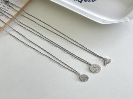 유기견 후원 기부 목걸이 남녀공용 써지컬스틸 목걸이