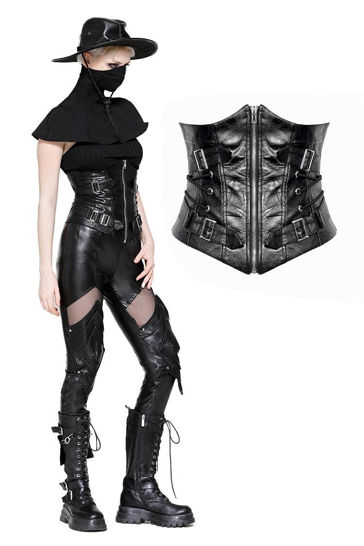 Punk metal decor waist corset CW088 - XS