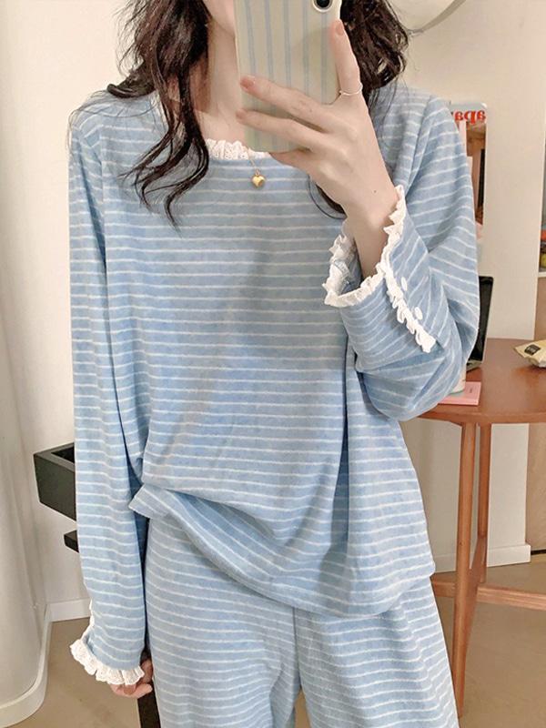 블루레이스 긴팔 상하세트 파자마 수면 잠옷