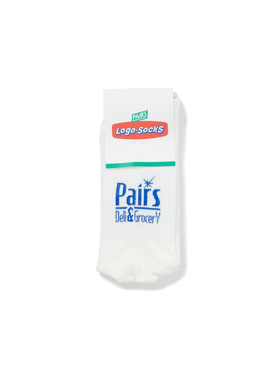 Retro Logo Socks White