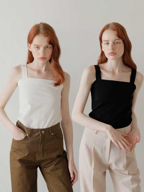 [1+1] SLEEVELESS TEE / 2COLOR