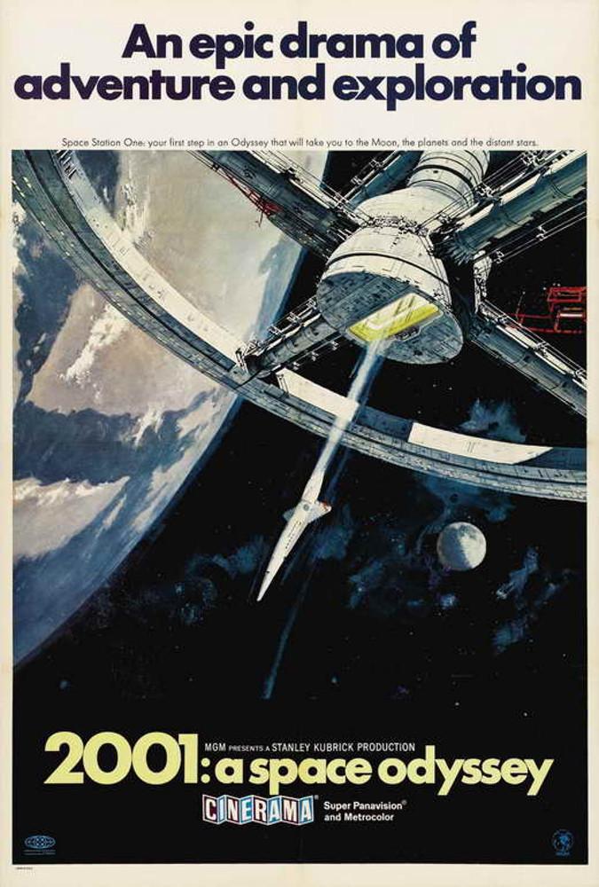 [수입 극장용 대형포스터] 2001: 스페이스 오디세이 (27x40인치, 2001: A Space Odyssey)