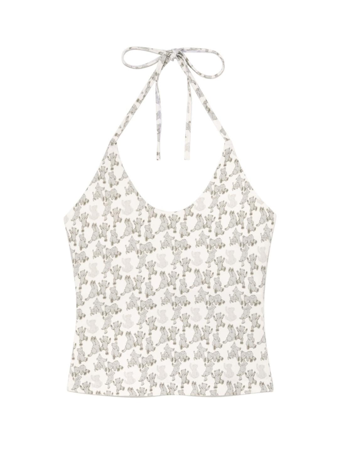 AIR HALTER NECK TANK (MILK BEAR)