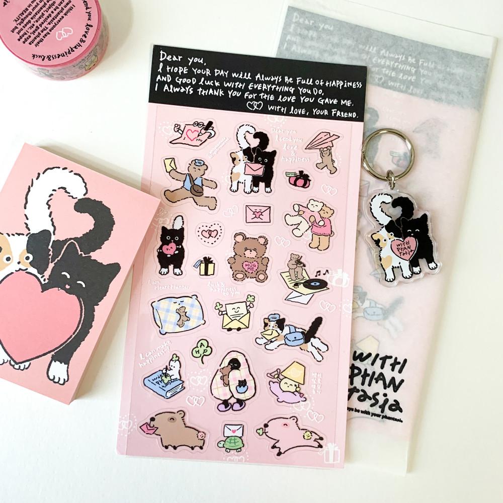 [윝판타] I SEND YOU LOVE&HAPPINESS 스티커