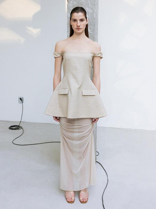 SHEER MESH SKIRT
