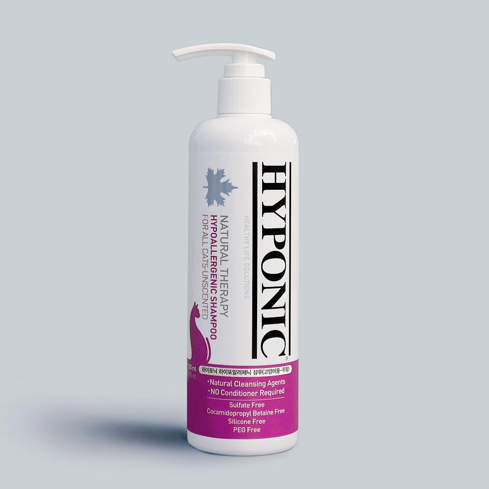 하이포닉 고양이 샴푸 무향 300ml 천연 저자극 목욕 각질 비듬 보습 아기고양이 키튼