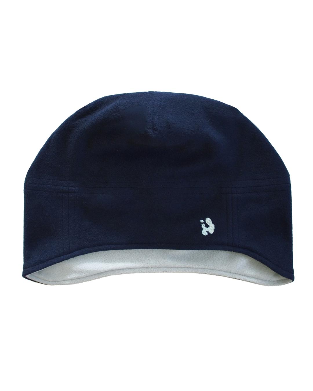 REVERSIBLE FLEECE BEANIE _ NAVY & MINT