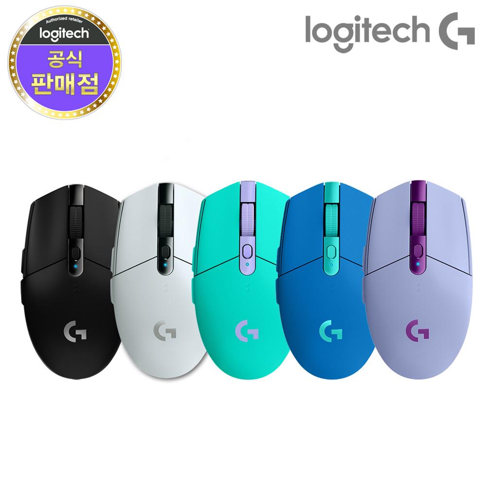 로지텍코리아 로지텍G G304 LIGHTSPEED 게이밍마우스 2년보증 (블랙 /화이트/라일락/블루/민트)