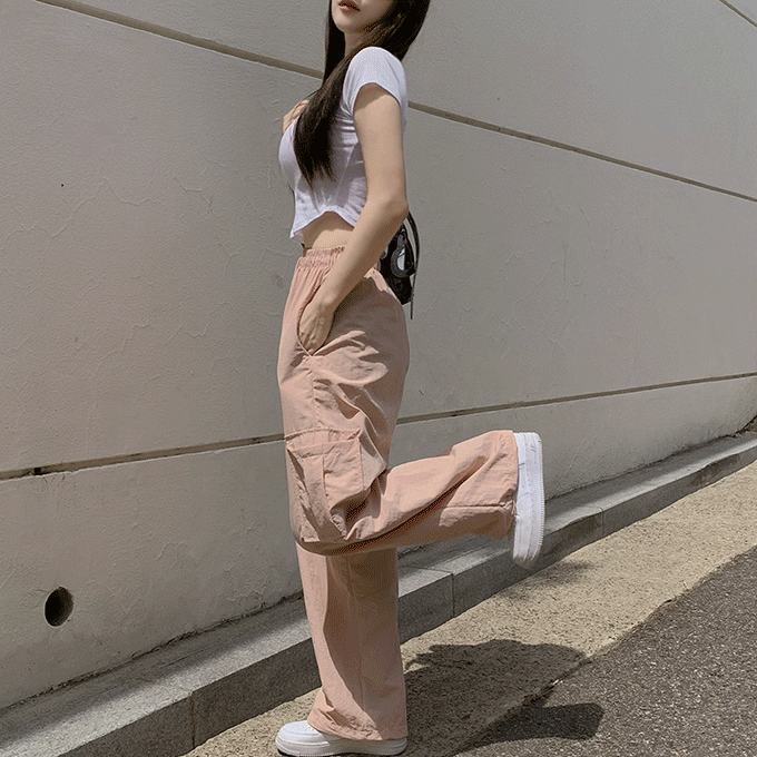 [자체제작/6천장이상돌파] 155cm 런어웨이 투웨이 카고 와이드 롱 팬츠 -7 color [기장추가]