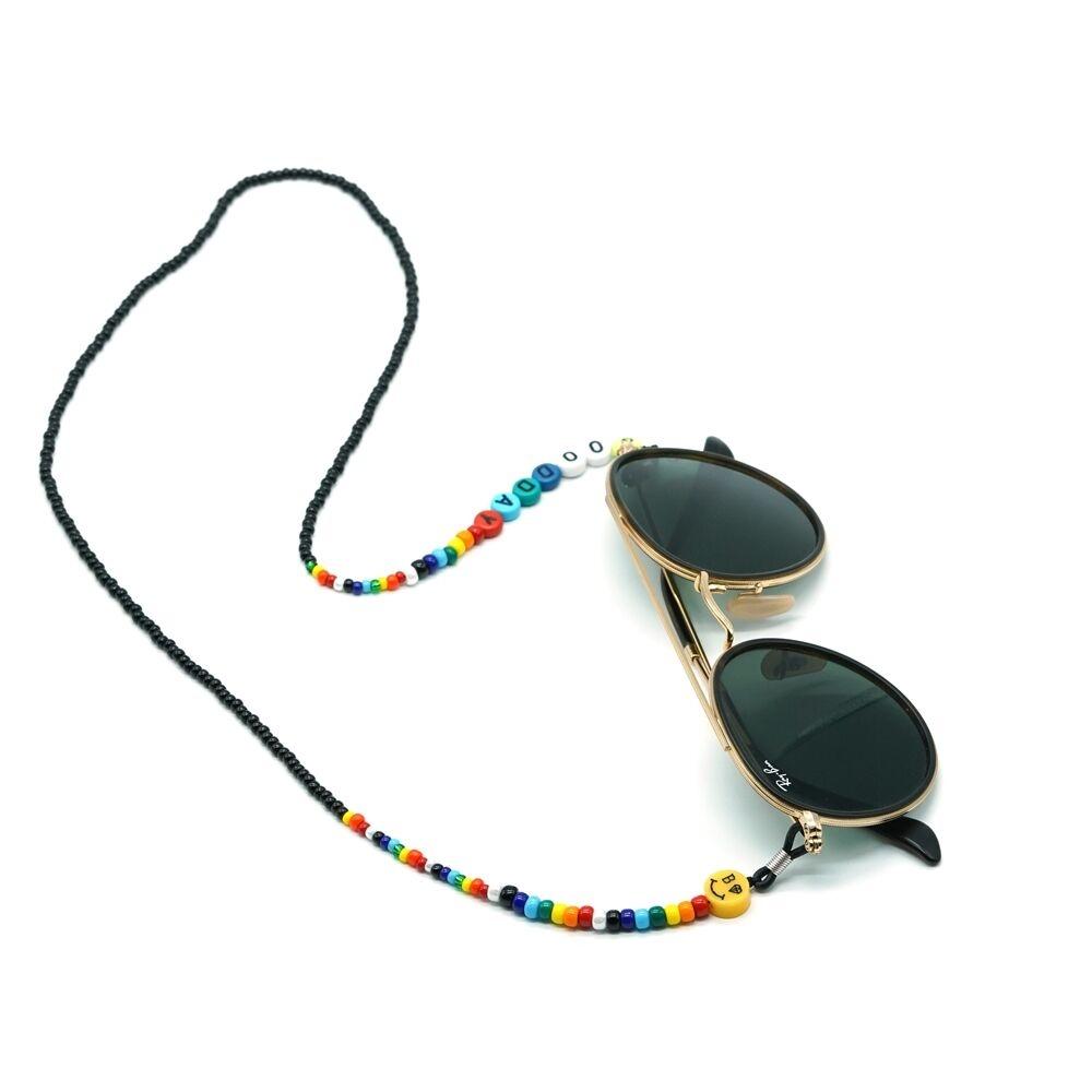 Kitsch color beads chain glasses strap 컬러 비즈 체인 선글라스줄 스트랩