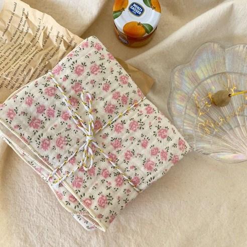 목화베리 미니장미 요루3중 거즈면행주 키친크로스 제로웨이스트, 분홍, 1개 - 키친크로스 | 쿠팡