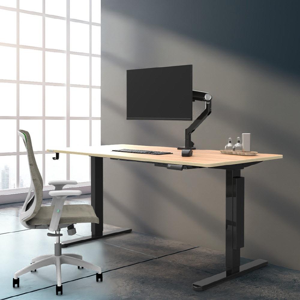 핏쳐 S1 PLUS 전동식 어플 원격 높이 조절 듀얼 모터 모션 데스크 책상 상판 25mm 1500