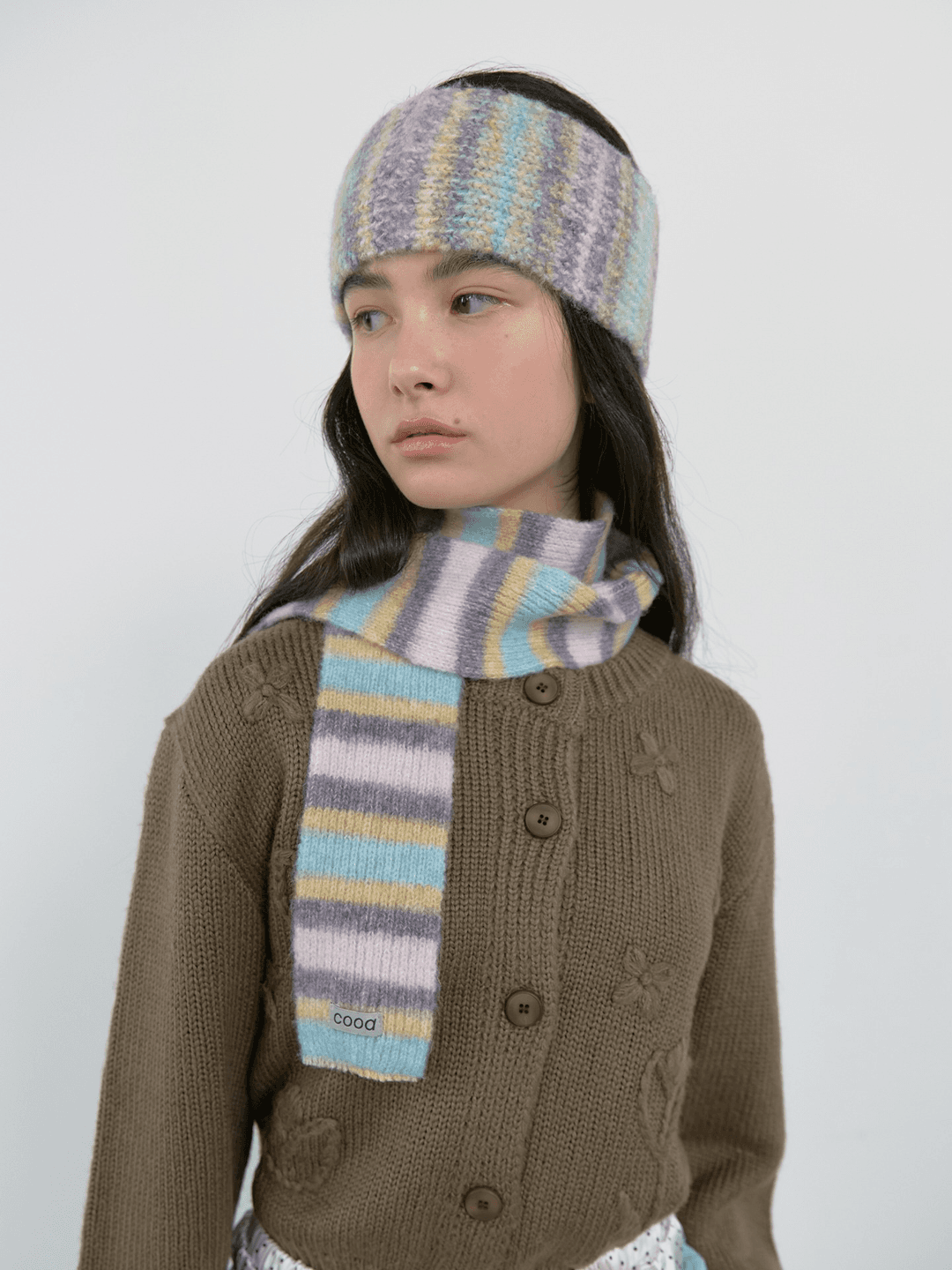 STRIPE MUFFLER_PURPLE & SKY MIX