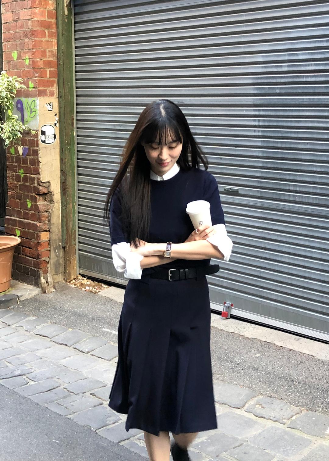 르모어 미디 플리츠 스커트 - 2 Colors *M 2주 소요