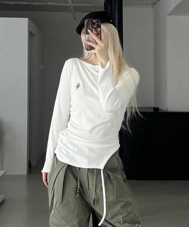 ★chemehc★HOLE LACE LONG SLEEVE (WHITE)★正規品/韓国送料込 체메씨 HOLE LACE LONG SLEEVE (WHITE) - 위시버킷