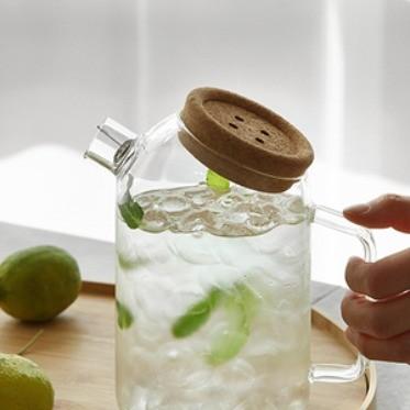 까사무띠 코르크 리드 내열유리 저그