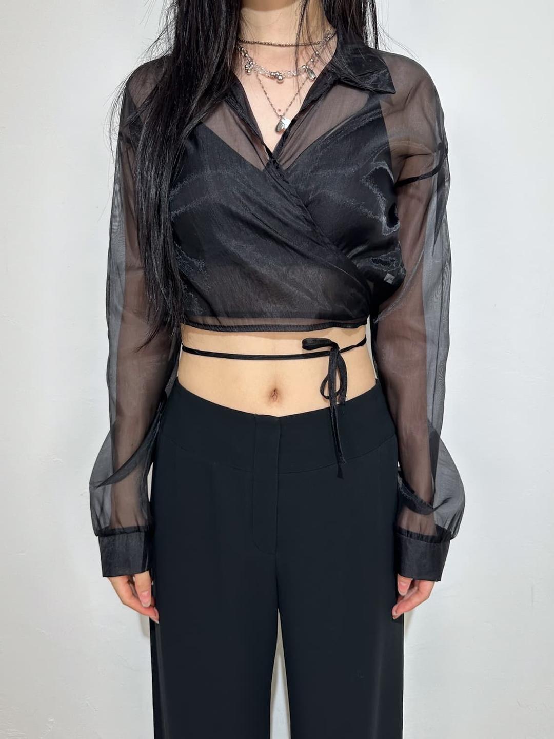 시스루 끈 가디건 | 후루츠패밀리