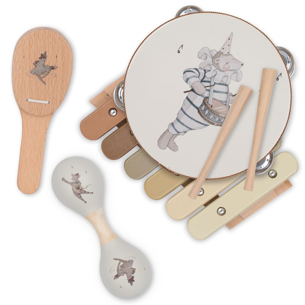 콩제슬래드 우드 뮤직 세트 악기 탬버린 실로폰